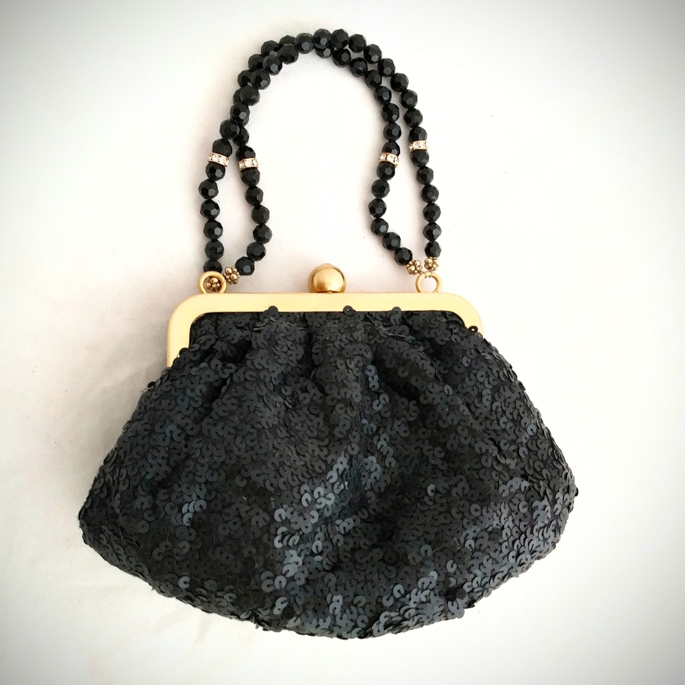 FRANCHI sequin evening handbag